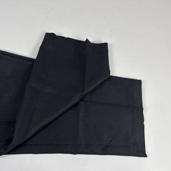 NWT Oak Hill 44 x 28 Microfiber Flat Front Dress Pants Black 100% Polyester - Picture 5 of 5